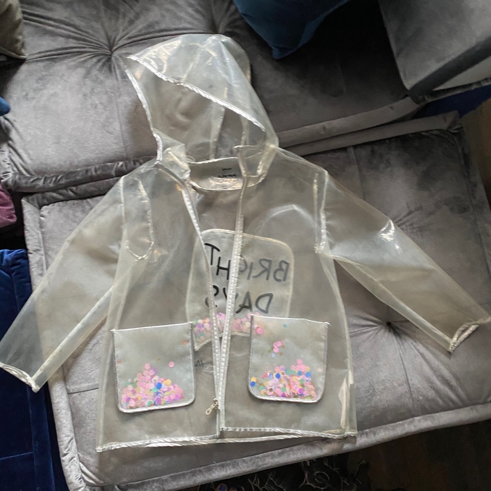 Zara girls rain jacket sz 8 ☔️ ☔️ 🌧